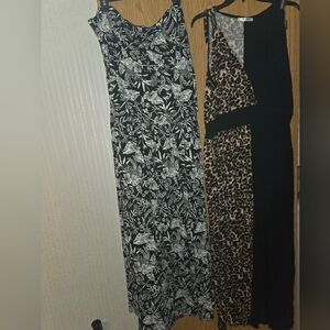 Venus Floral Print Long Strapless Dress